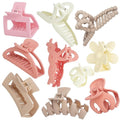 10PCS Non-Slip Hair Clips Jaw Clips for Thick Hair Clamp Flower Non-Slip Hair Accessories with Multi-Styles for Women Girls