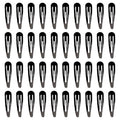 40 Pcs 2 Inch Black Metal Snap Hair Clips No Slip Hair Barrettes For Women Hair Accessories(Black)