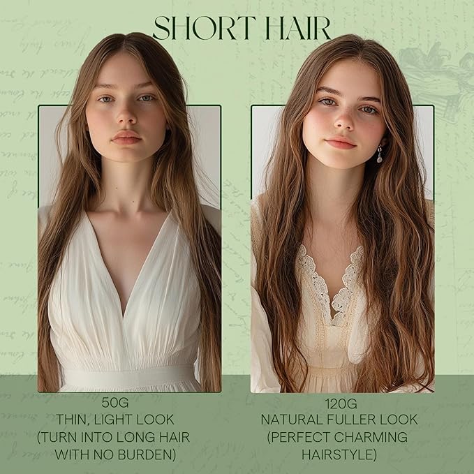 RUNATURE Human Hair Clip in Extensions Blonde, 14 Inch 120g 7pcs Thick Clip in Hair Extensions Real Human Hair, Full Head Remy Hair, Add Volume #16P24 Golden Blonde with Highlights
