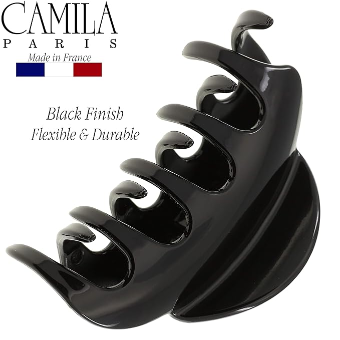 Camila Paris CP2385 French Hair Clip for Women for Thick Hair for Long Curly Wavy Hair, Large, Girls Hair Claw Clips Jaw Styling Hair Accessories for Women, Strong Hold No Slip Grip, Made in France