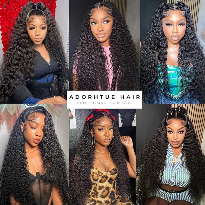22 Inch Water Wave 13x6 HD Lace Front Wigs Human Hair Pre Plucked 200 Density Deep Part Curly Wig for Women Water Wave Frontal Wigs Human Hair