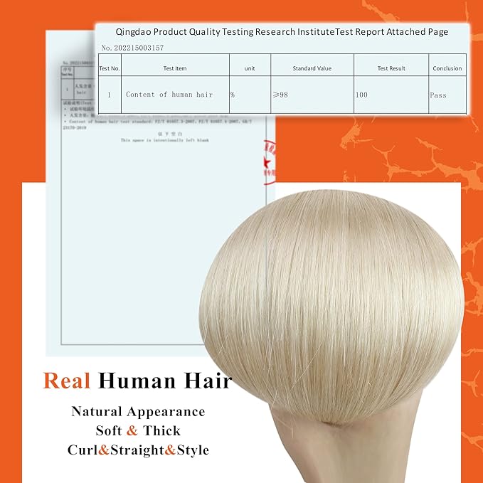 Full Shine Double Sided Tape in Hair Extensions Color 60 Blonde Skin Weft 16 Inch Invisible Hair Extensions Human Hair Tape ins 20 Pcs Seamless Add Volume Remy Pu Glue on Hair 50G