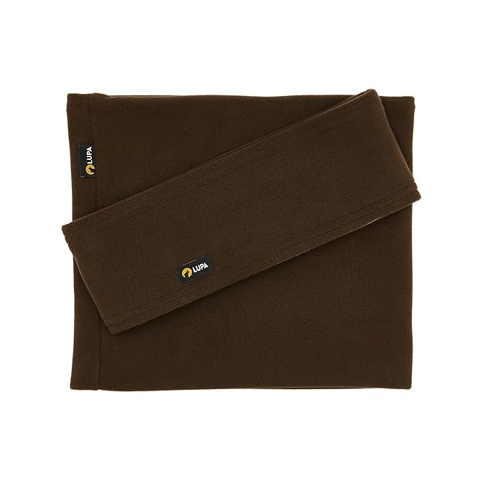 Lupa Handmade Unisex Triple-Layer Micro Fleece Headband - Headband Ear Warmer - Ear Warmers for Women & Men - Ears Cover (Chocolate)