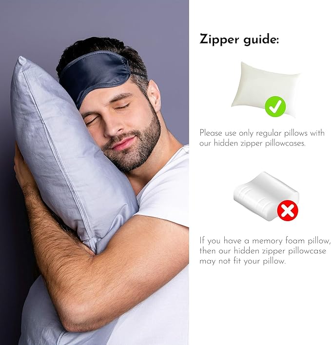Anti Acne Pillowcase - King Size 20"x36" with Zipper, Premium 75% Viscose Derived from Bamboo, 25% Modal Blend, Beige, 1 Piece - Cooling Silky Satin Pillow Case - Oeko-TEX Certified