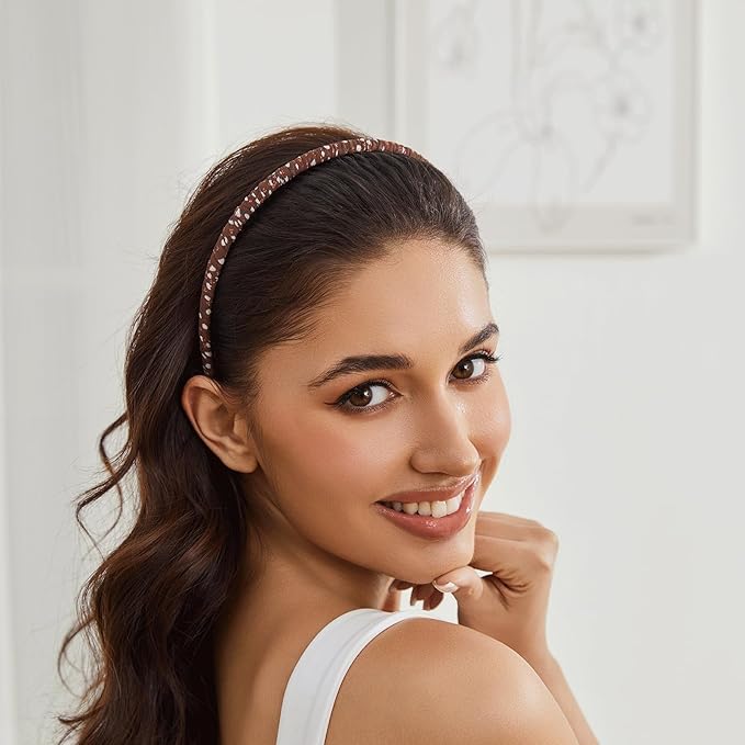 STHUAHE4PC Multicolor Protection Resin Teeth Comb Hair Hoop Hairband Headband Hair Accessories for female by Beauty hair (black+brown+blue+red)