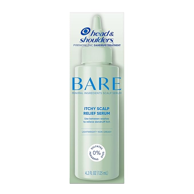 Head & Shoulders Anti-Dandruff Bare Scalp Relief Serum, 0.1% Pyrithione Zinc, for Itch Relief and Scalp Comfort, 4.2 fl oz