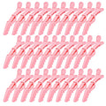 30 Pack Pink Alligator Hair Clips for Styling Sectioning Large Salon Pro Hair Clips for Barber Hair Coloring, Cutting, Sectioning Big Gator Clips Hair Styling Accessories for Women Men