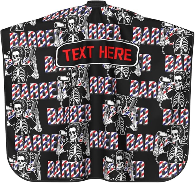 Custom Barber Cape for Men Personalized Professional Hair Cutting Cape with Text for Home Salon Barbershop