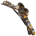 Camila Paris CP3357 French Hair Barrette Clip for Girls, Handmade, Onyx, Metal-Free Closure Strong Hold Grip Hair Clips for Women, No Slip Durable Styling Girls Hair Accessories, Made in France