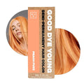 Good Dye Young Semi-Permanent Hair Color, Vegan and Cruelty-Free Peach Orange Hair Dye, Last up to 24 Washes, Non-Damaging Conditioning Hair Color (5FL OZ, Peach Fuzz)
