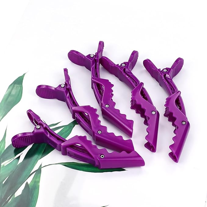 30 Pieces Professional Plastic Alligator Hair Clips for Hair Salon Styling Sectioning Duckbill Hair Clips Barrettes Pins Accessories for Men Women Girls Teens (Multicolor B)