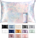 Blissy Silk Pillowcase - 100% Pure Mulberry Silk - 22 Momme 6A High-Grade Fibers - Silk Pillow Cover for Hair & Skin - Regular, Queen & King (Tie Dye, King)