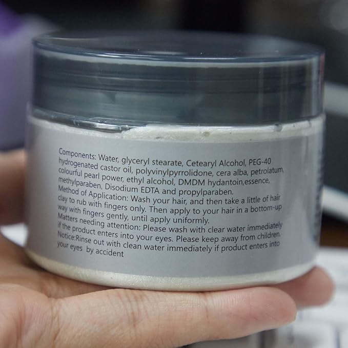 Temporary Hair Color Wax Orange 4.23 oz-Instant Hairstyle Cream Hair Pomades Hairstyle Wax for Party Cosplay Easy Cleaning