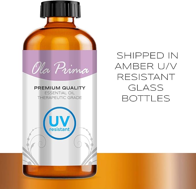 Ola Prima Rosemary Essential Oil 4 Fluid Ounces – Therapeutic Grade Aromatherapy Oil for Diffuser & Soap Making