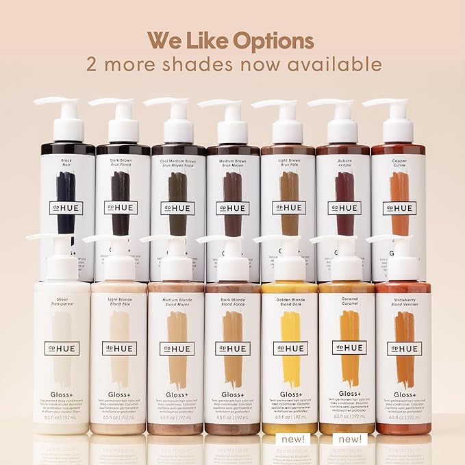 dpHUE Gloss+, Light Blonde - 6.5 oz (8-12 Applications) - Semi-Permanent Hair Color & Conditioner - Lasts Up to Eight Washes - Paraben, SLS & SLES Sulfate Free - Vegan, Leaping Bunny Certified