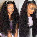 VIPbeauty Deep Wave Lace Front Wigs Human Hair 13x6 HD Lace Front Wigs Human Hair Pre Plucked Brazilian 200 Density Deep Wave Curly Glueless Frontal Wigs Human Hair 20 Inch