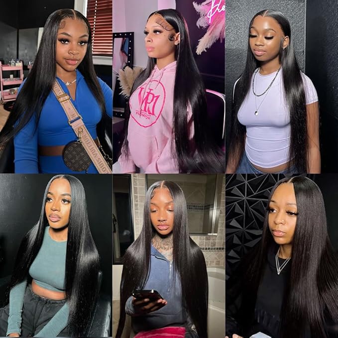 Straight Clip in Hair Extensions Real Human Hair 8Pcs Remy Human Hair Clip ins for Women, Natural Soft Silk Straight Human Hair 120g 22inch #1B Natural Black