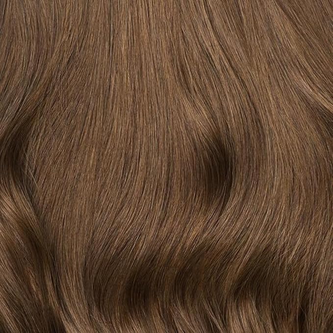 Luxy 100% Remy Human Hair – Halo Clip-In Hair Extensions –Natural Looking Volume & Length - One-Piece - Easy 5-Min Application 180 grams 20" Chestnut Brown Halo