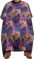 Extra Long Professional Salon Cape, Haircut Apron Cool Bearded Dragon Lizards Purple Hair Cutting Gown for Styling Hair Cut Hairdresser