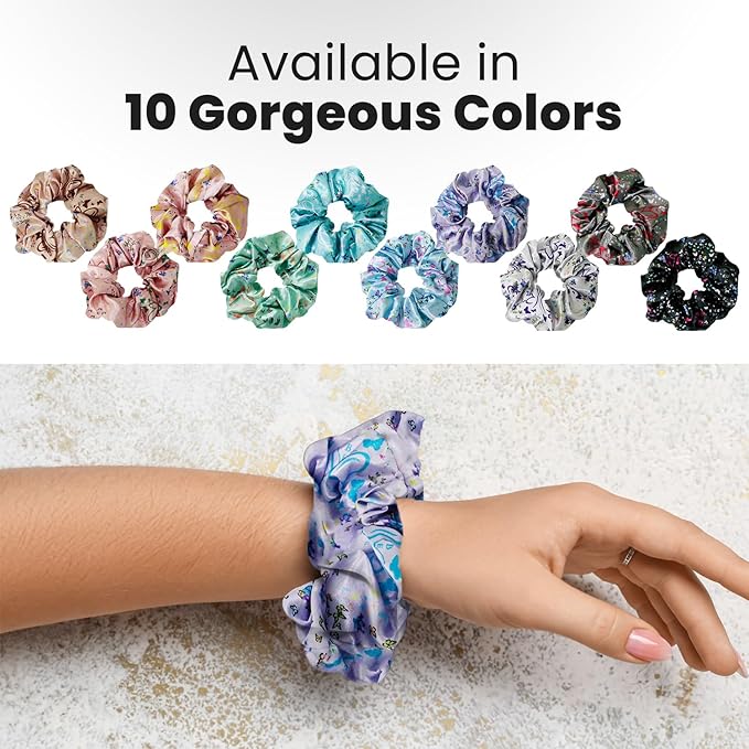 cute design scrunchies for all hair type elastic hair band great for ponytails XL srcunchies set these soft hair ties is great for every occasion (butterfly)