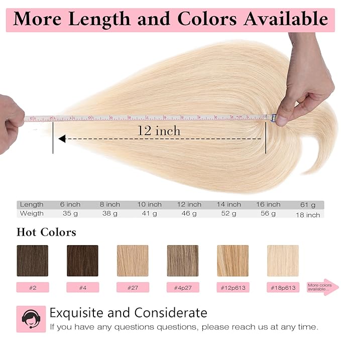 SEGO 100% Real Human Hair Toppers, with Air Bangs, Silk Base 150% Density, Clip in Topper, 2.7肺5.1・ HairPieces for Women, with Thinning/Hair Loss Cover Gray