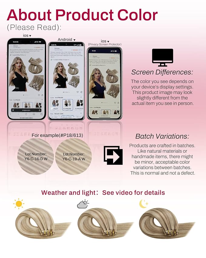 Moresoo Real Hair Extensions Clip in Human Hair Thick Brown with Blonde Highlights Seamless Clip in Hair Extensions Light Brown with Platinum Blonde for Women Long And Invisible 120g/7pcs 20 inch