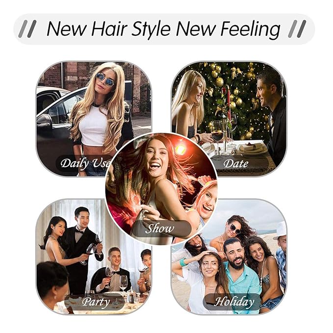 SUYYA Tape in Hair Extensions Human Hair Ash blonde 100% Remy Hair 18 inches 20pcs 50g/pack Straight Seamless Skin Weft Tape in Human Hair(18Inch #16 Light Blonde)