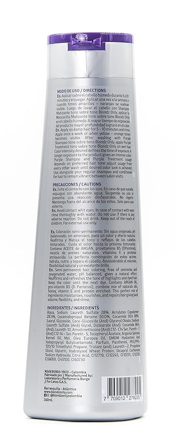Silver Ash Blonde Hair Blue Toning Mask | Eliminates Brassiness | Neutralizes Yellow & Orange Tones | With Argan Oil Perfect Blonde (SILVER ASH BLONDE) 11.8 Fluid Ounce (350 ml)