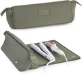 BAREFOOT CARIBOU Hair Tools Travel Bag and Heat Resistant Mat for Flat Irons, Straighteners, Curling Iron, and Haircare Accessories, 2-in-1 design, with Interior Pockets, Portable Organizer
