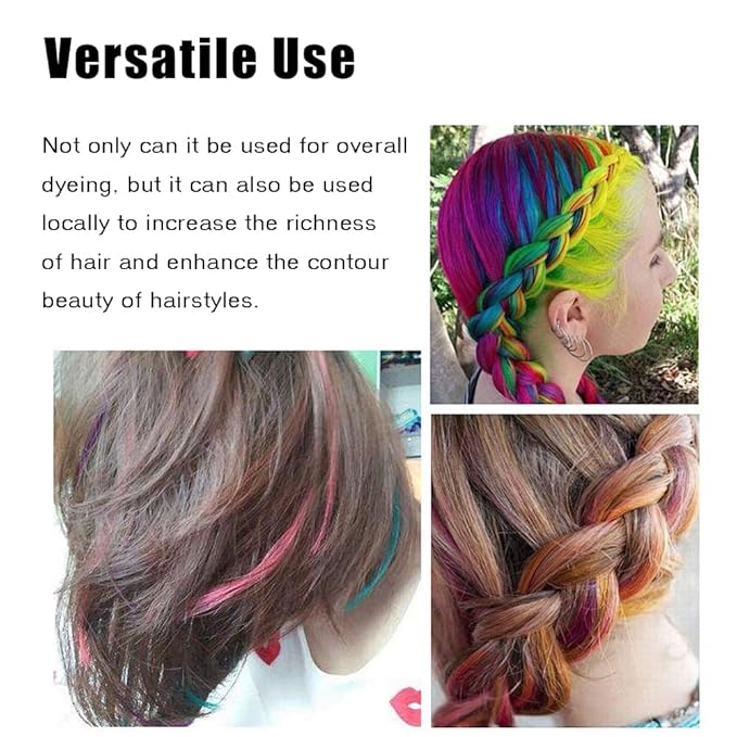 Temporary Hair Color Spray, Black Hair Dye Pomades for Kids and Women-Perfect for Cosplay, Christmas, and Halloween Parties, Natural Washable Quick-Drying, One-Time Use in one wash (Black, 120ml)