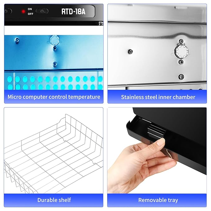 18L Professional Towel Warmer Cabinet, Fast Heating, Stainless Steel Design, 2-in-1 Heated Towel & Facial Spa Warmer for Salon, Barber, Massage, Estheticians