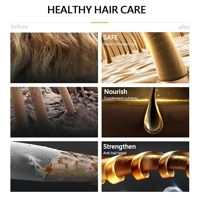 Brown Hair Dye Shampoo for Men & Women, Instant 3 in 1 Natural Semi-Permanent Dye Shampoo, 16.9 floz (Dark coffee)