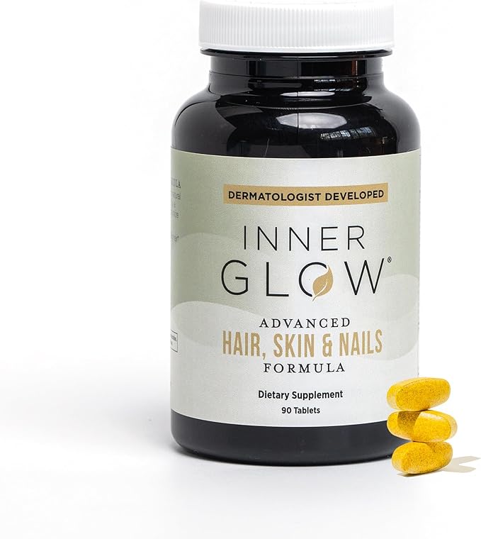 Advanced Hair, Skin & Nails Vitamins – Doctor-Developed Hair Supplement with Biotin, Collagen Peptides, Vitamin E & B12 – Clinically Tested 12-Week Results, Made in USA, Non-GMO