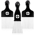 3 Pack CAREHOOD Metal Afro Lift Comb - Wide Tooth for Men's and Women's Curly/Textured Hair, Detangling Tool for Wigs, Braids, and Styling