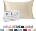 Bella Coterie Luxury Silk Pillowcase for Hair and Skin | 30 Momme | 100% Pure 6A Mulberry Silk | Super Soft | Perfectly Plush [Standard, Lemonade]