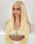 26 Inch Wear And Go Glueless 613 9x6 HD lace front wig Human Hair Pre Plucked Pre Cut For Beginners Human Hair 180% Density Straight Lace Front Wigs No Glue Pre Cut 3 Seconds To Wear Glueless Wig