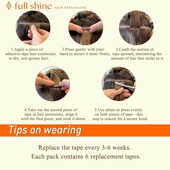 Full Shine Invisible Tape in Hair Extensions Color 16/22 Golden Blonde And Medium Blonde Remy Tape in Extensions Human Hair 20Inch Seamless Hair Extensions Real Human Hair 50G 20Pcs Natural Straight