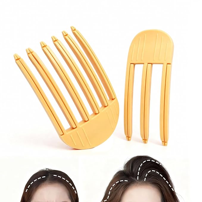 2PCS Hair Volume Clips Root Booster Clips For Women Hair Volume Clip Styling Tools Yellow