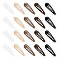 20Pcs Snap Hair Clips for Women Waterdrop Non-slip Hair Clips for Thin Fine Hair, Fashion Drip Glaze Metal Hair Barrettes