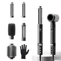 6 in 1 Blow Dryer Brush Set, Powerful Hair Dryer Brush with Auto-Winding Curl L/R, Fast Drying, Smooth Blowouts, Root-Lift Volume, No Heat Damage Frizz-Free Thermal Brush, Hot Air Styler for Travel