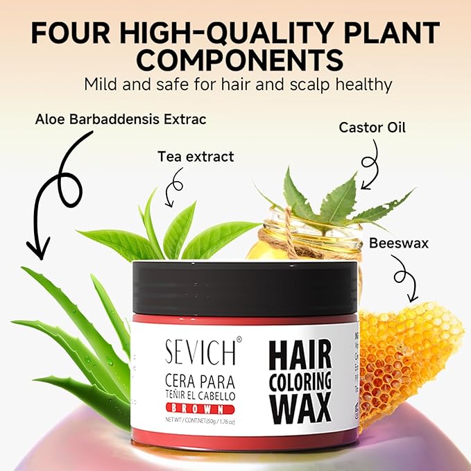 SEVICH Temporary Hair Color Wax Blue for Kids Women Men,Natural Instant Hair Wax Color,Premium Non Greasy,Easy to Wash,Travel Size,Perfect for Halloween, Children's Day,Cosplay & Parties,50g