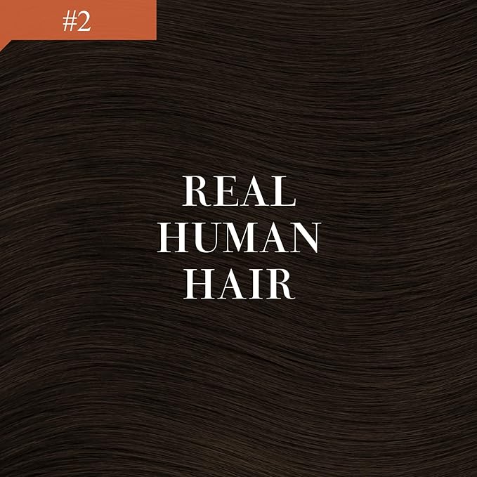 Ve Sunny Hair Extensions Ponytail Real Human Hair Wrap Around Clip in Ponytail Hair Extensions Straight Extensions Human Hair for Women Brunette Dark Brown 20inch 80G