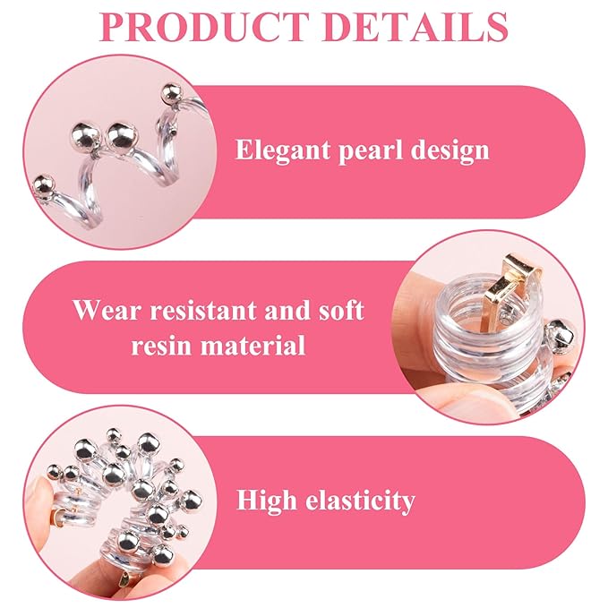 3PCS Rose Bead Spiral Hair Ties, 2 Styles Phone Cord Ponytail Holders for Women, Elegant Rubber Hair Coils, Stylish Hair Accessories for Party, Daily Use