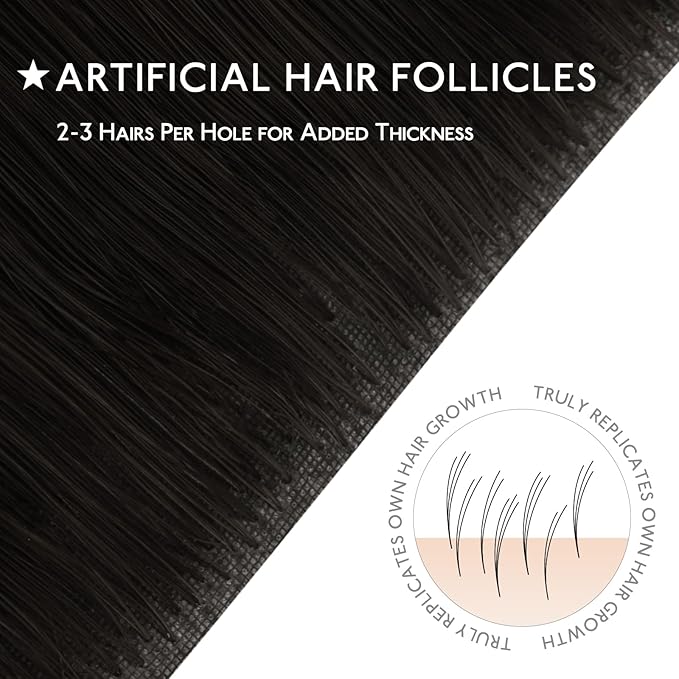 WENNALIFE Invisi Edge & Classic Seamless Clip in Hair Extensions Real Human Hair, 18 Inch 130 7pcs Natural Black Hair Extensions for Women Invisible Straight Injection Extensiones de Cabello Humano