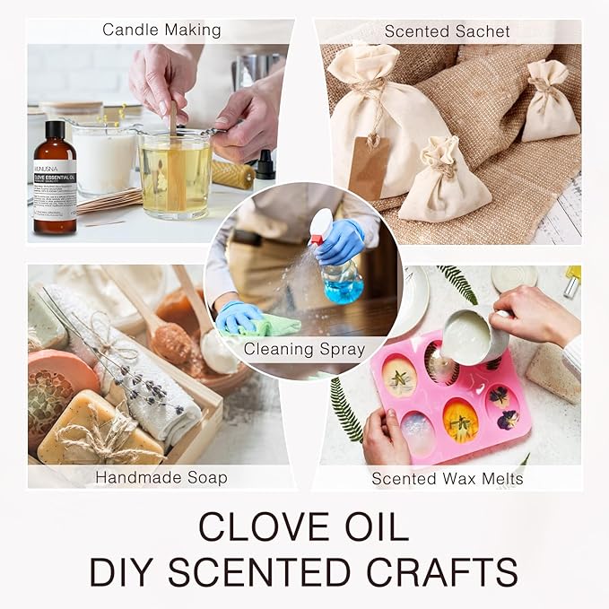 Clove Essential Oil, 100% Pure and Natural Clove Oil for Skin Care, Aromatherapy, Diffuser, DIY Clean Spray, Soap and Candle Making, 100ML