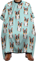 Extra Long Hair Cutting Salon Cape, Haircut Apron Cute Corgi Dog Hair Cutting Cloak for Hair Dye