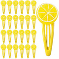 25 Pcs Lemon Slice Snap Hair Clips for Women, Stylish Bangs Side Hairpins Creative Barrettes Hair Accessories for Women Girls