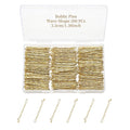 200 Pcs 1.38 Inch Wave-Shaped Bobby Pins Golden Metal Hair Pins Hair Accessories for Women Stylists Hair Sticks Girl