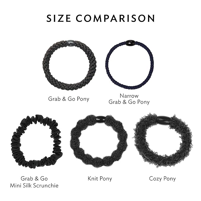 Pastel Hair Ties for Thick Hair, Grab & Go Pony Tube, 15 Pack, Pastel, Thick No-Crease Bands with Strong Hold, Damage-Free Design, Soft Spring Colors | L. Erickson