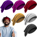 SATINIOR 6 Pcs Spandex Dreadlock Cap Tube Unisex Headbands for Long Hair, Elastic Wraps with Head Bands for Dreadlocks Accessories, 6 Vibrant Colors